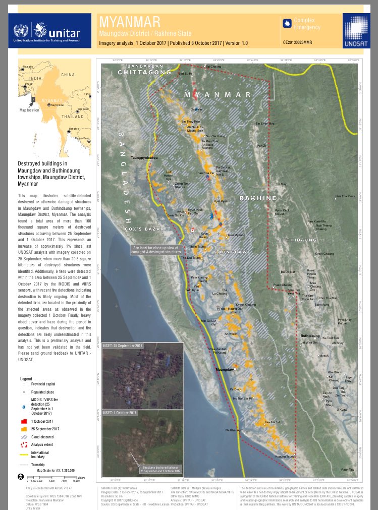 UN satellite ops show ongoing arson in Rakhine