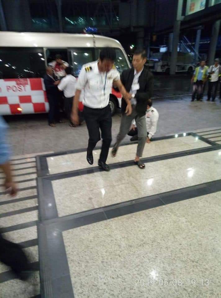 A Biman Bangladesh Airlines DHC-8-402Q Dash 8 was involved in an accoident at Yangon Airport, Myanmar     