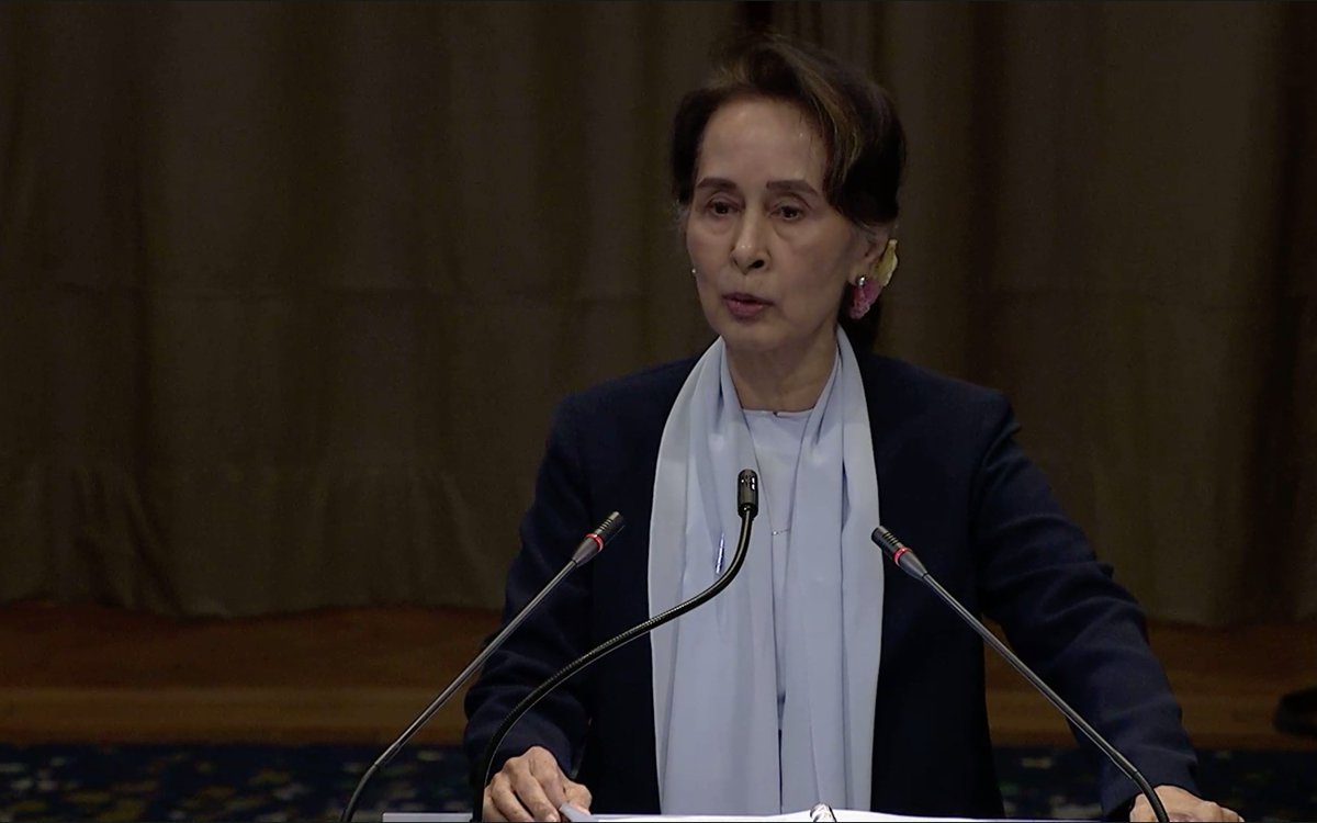 Suu Kyi says the use of airpower was avoided in Rakhine except for one instance, in which forces used a helicopter. We documented multiple attacks from the air against Rohingya civilians