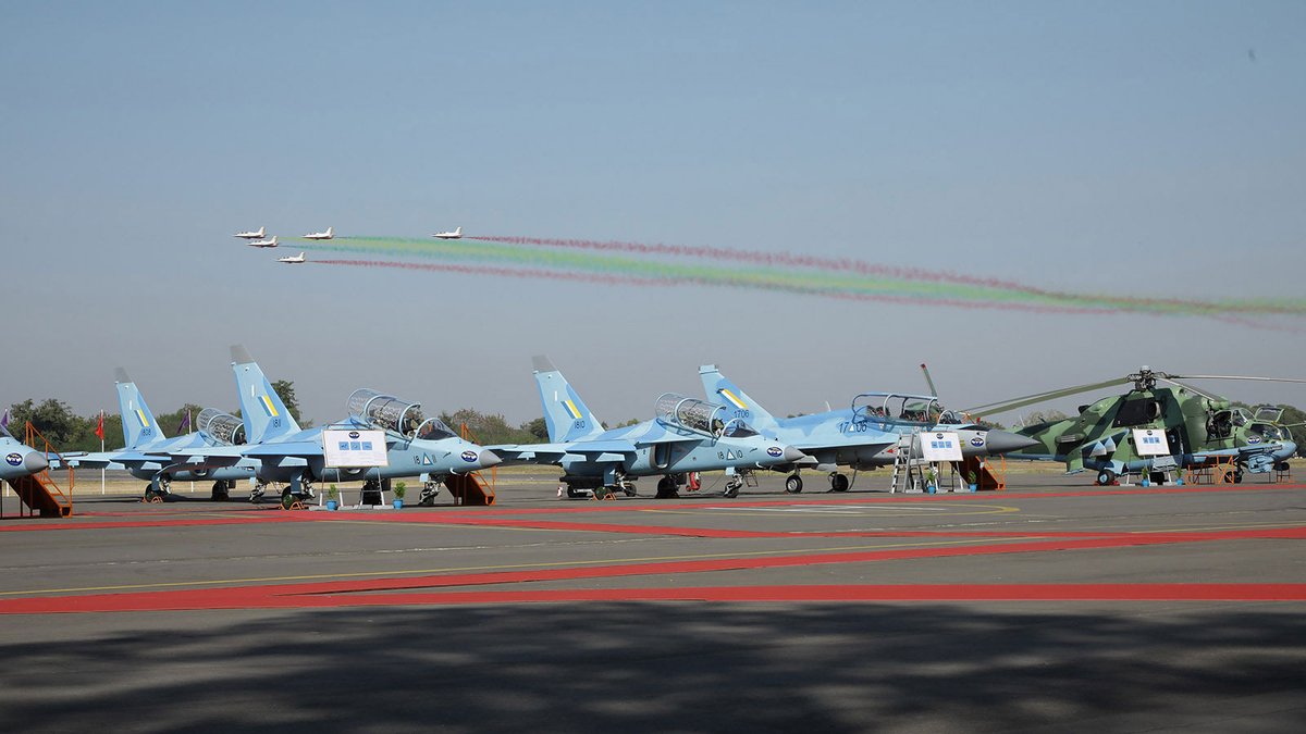 The Myanmar military commissioned ten new aircraft on 15 Dec. in Meiktila that include two JF-17Bs, six Yak-130 fighters, and two MI-35 P helicopters