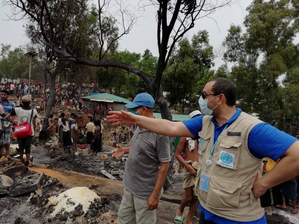 A devastating fire has taken place in Kutupalong camp  UNHCR has been responding with emergency teams & coordinating w partners:  @BRACworld providing emergency shelter & WASH; @ACTED mobilizing first responder volunteers; @WFPAsiaPacific providing food; @BDRCS1 providing CRIs