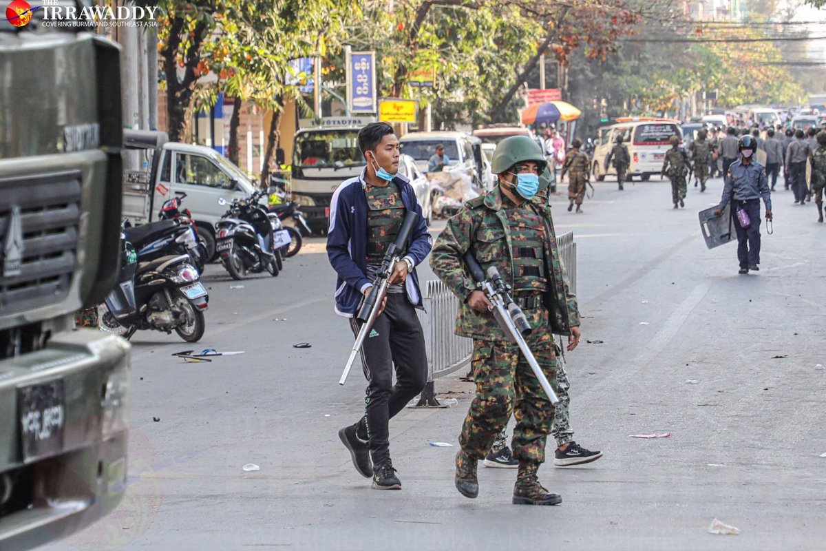 Myanmar junta cut internet service and deployed troops around the country on Monday in signs of a feared crackdown on anti-coup protests, hours after security forces fired to disperse a demonstration in the country's north