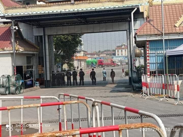 Happened at Myanmar-China Border, Muse, Shan State The people protest against military dictatorship and call out China to support the coup