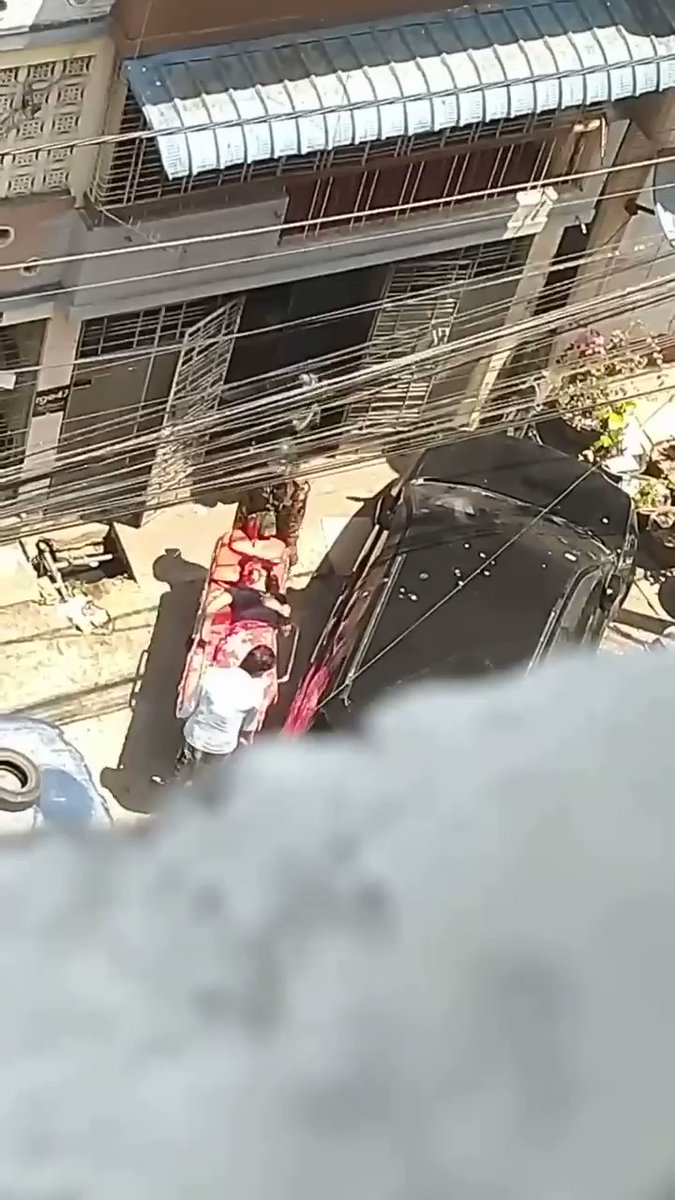 Woman dead: Mingala Taungnyut tsp,Yangon: Military came knocked & broke into her flat that a young female were terrified & jumped out of balcony from 5th floor & dead.They took her dead body