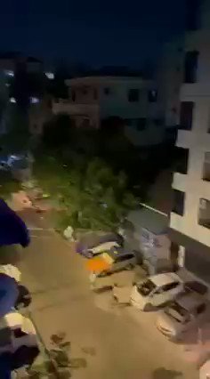 Announcement made in Kyimyindaing, Yangon just now:  You will be shot with live ammunition if you leave any tires and garbages on the road  