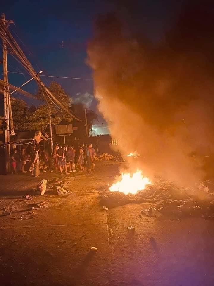 Residents from South Dagon reporting that 70 protesters are killed and 40 injured today when the junta police and soldiers are firing RPGs and hand grenades over the protesting blocks