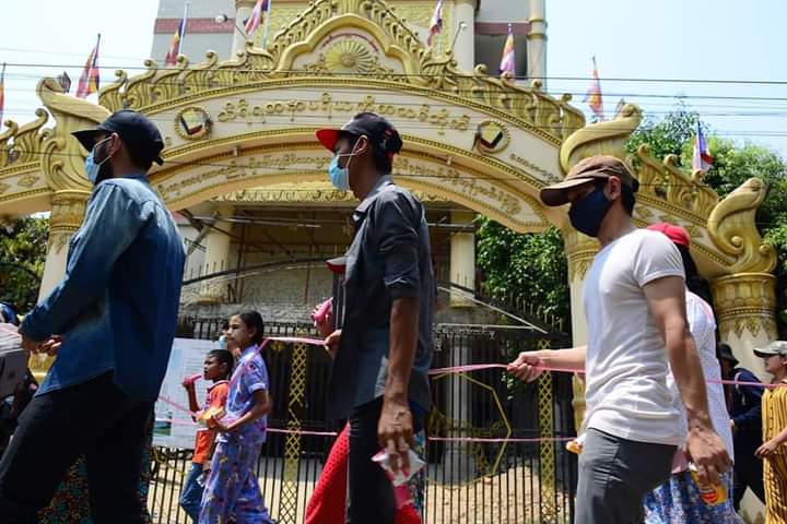 Walking Strike protest in Insein, Yangon despite brutal mass killing by Military