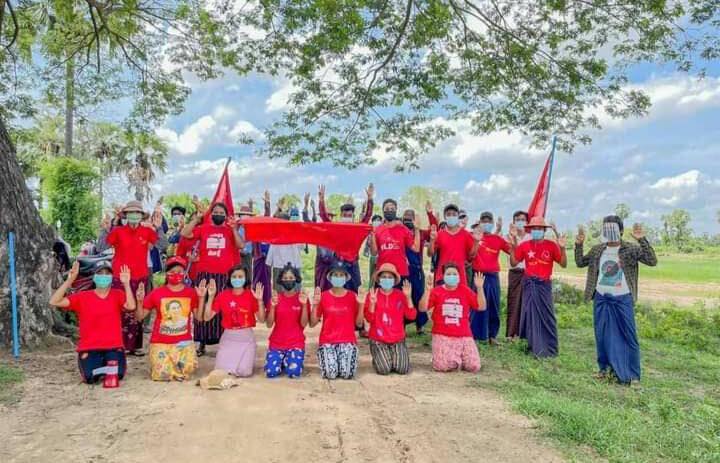 A demonstration was held in Taze, Sagaing, today (Aug 8 ) to mark the 33rd anniversary of the 8.8.88 pro-democracy uprising against Myanmar's then-military dictatorship and to protest against the current junta.   Photos: CJ  