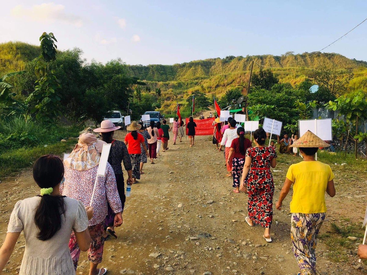 [October 24] The internet has been cut off for more than two months in Hpakant, Kachin State. People are still on the street protesting against the military dictatorship.  Internet shutdown/information blackout cannot silent their hunger for freedom.  