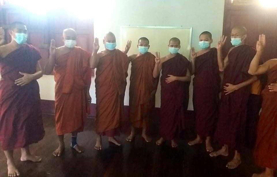 The monks of the Mandalay Sangha Union boycotted the strike and sent a message of condolence on January 25.