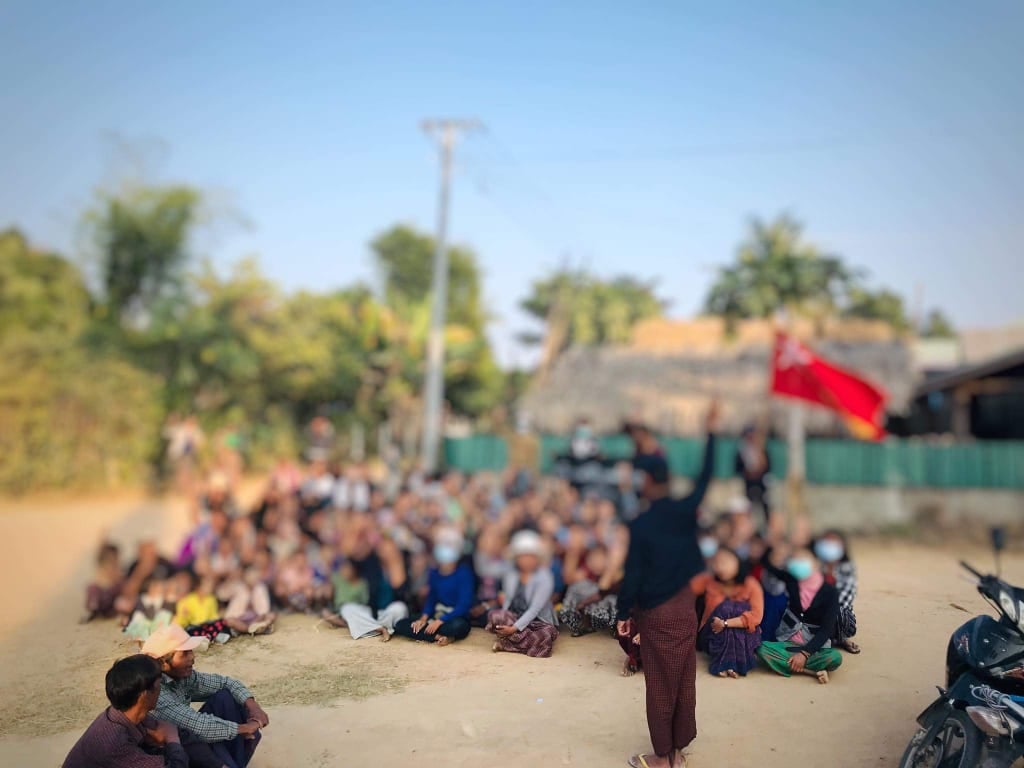 Rebels march in Tangse On January 25, a group of local people staged a protest rally in Tangse Township on January 25.