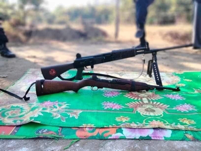 Myanmar: People's Defence Forces (PDF) carried out an attack on Junta/Tatmadaw soldiers in Mingin, Kale, Sagaing.  An MA-2 LMG and an M1 Carbine were recovered. 3 soldiers were allegedly killed as a result of the attack