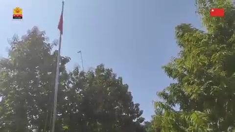 Myanmar: a flag raising ceremony was held this morning in Kawlin, the first major town in Sagaing to be captured from military rule by the PDF resistance