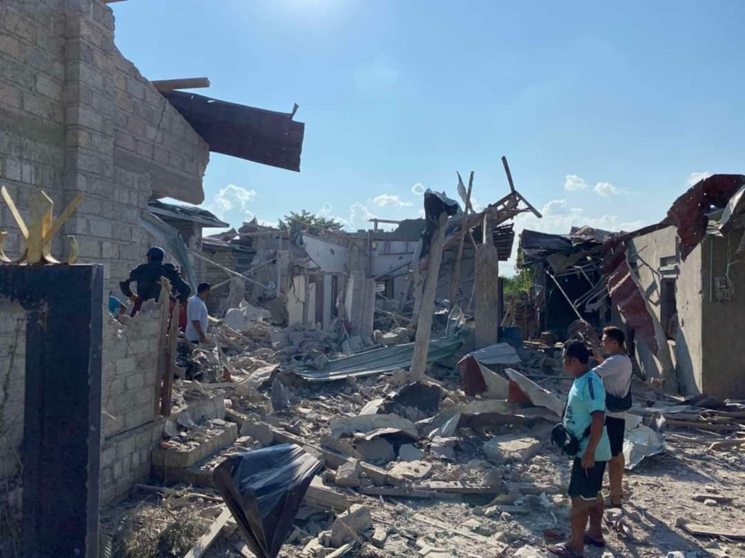 Junta airstrikes destroyed homes in resistance-controlled Nawnghkio, northern Shan State, on Tuesday, according to the Ta’ang National Liberation Army, which controls the town