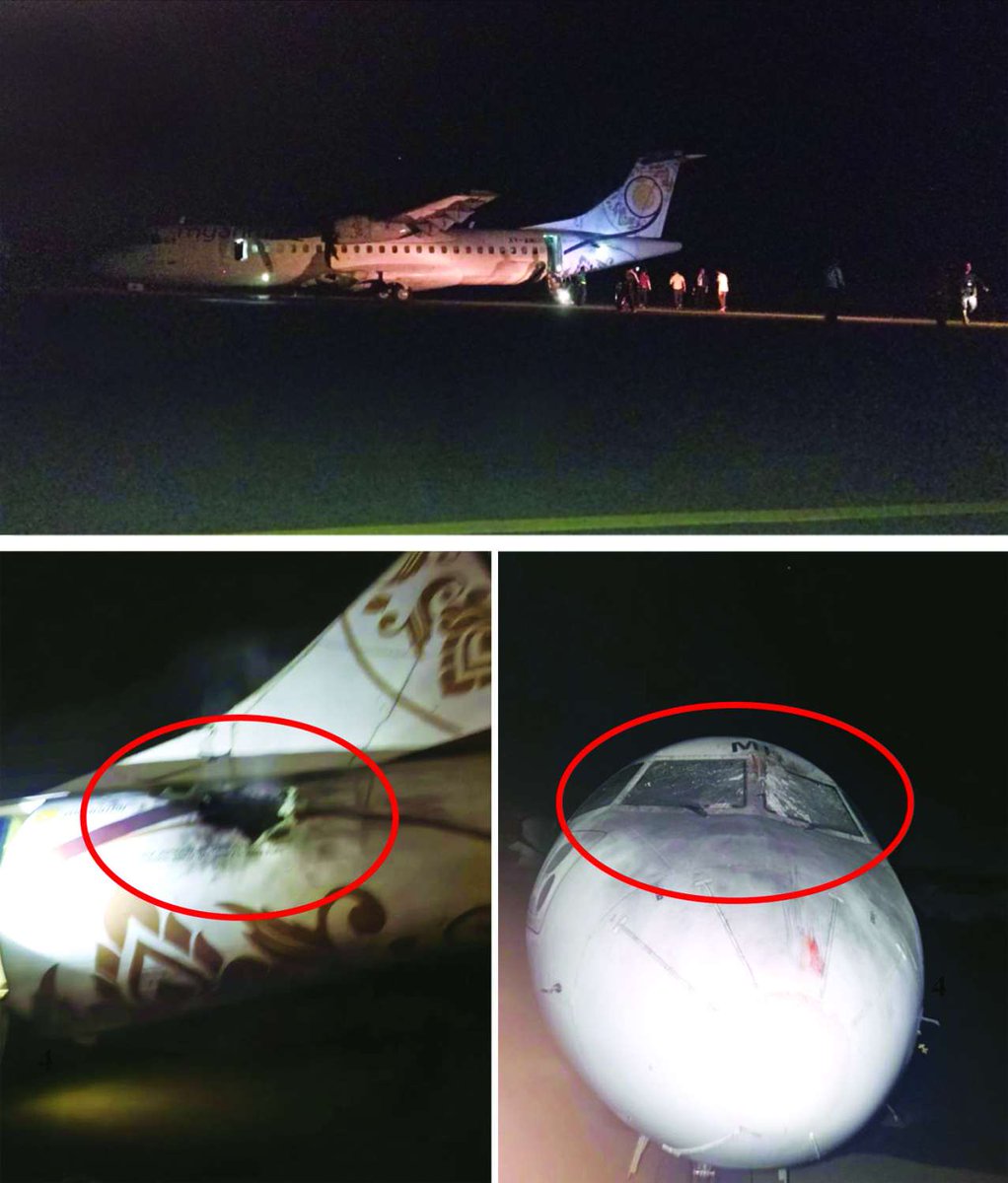 Askeri rejim, Kaçin Bağımsızlık Ordusu (KIA) ve müttefiki Halk Savunma Kuvvetleri'ni (PDF), Cuma gecesi Kaçin eyaletinin başkenti Myitkyina'da kalkış yapmaya hazırlanan bir yolcu uçağına intihar dronlarıyla saldırmakla suçladı.